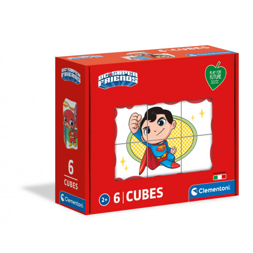 Set 6 Puzzle-uri cu 12 Cuburi Clementoni, Disney Comics - Super Friends, pentru copii de peste 3 ani